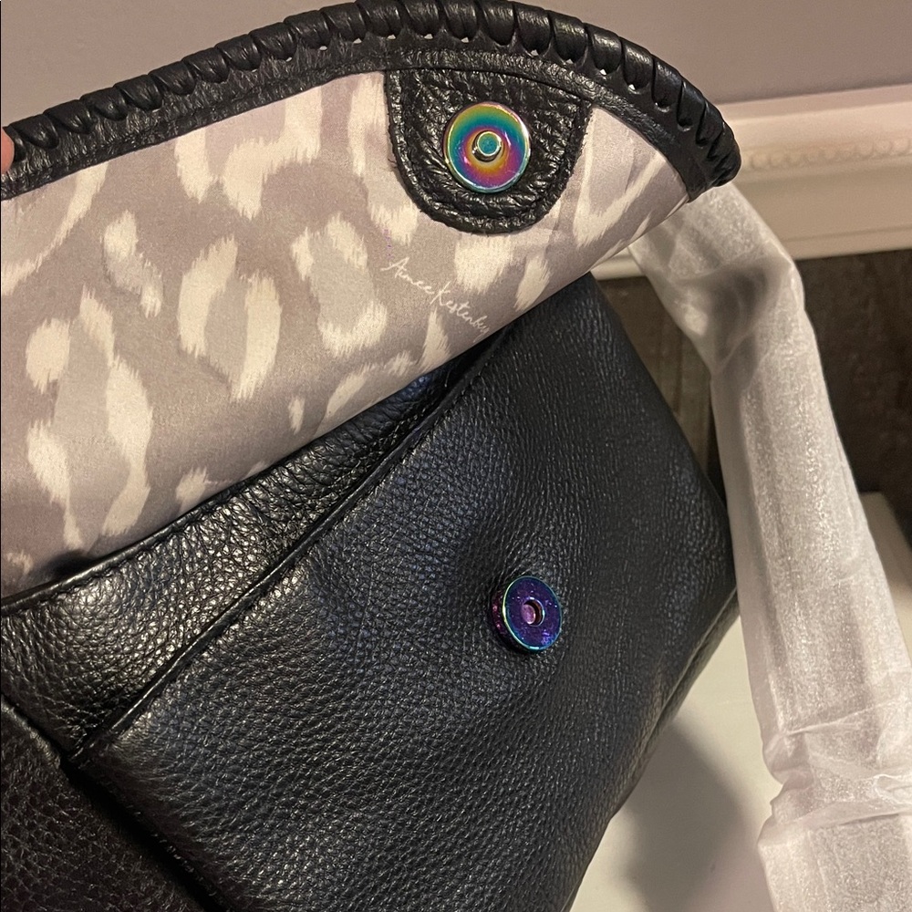 Aimee Kestenberg Black Leather Shoulder Bag - Picture 12 of 15